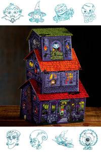 Harry & David Halloween Books of Spells Gift Tower