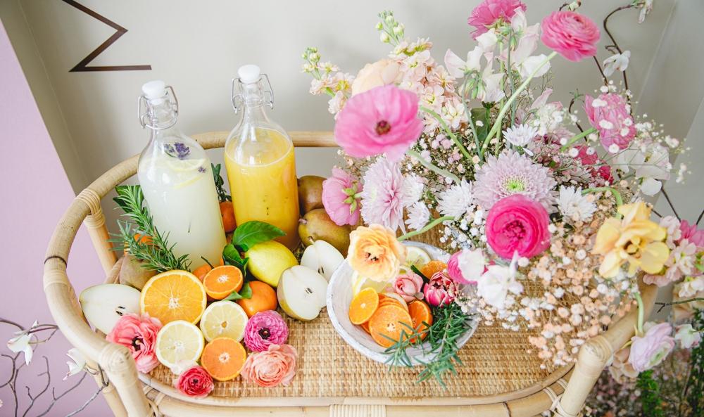 mothers day mimosa bar