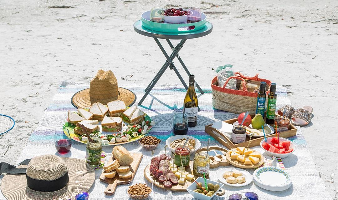 beach picnic x