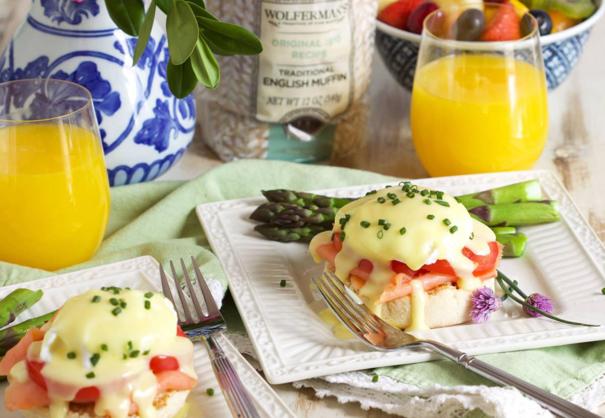 Smoked Salmon Eggs Benedict Breakfast Recipes