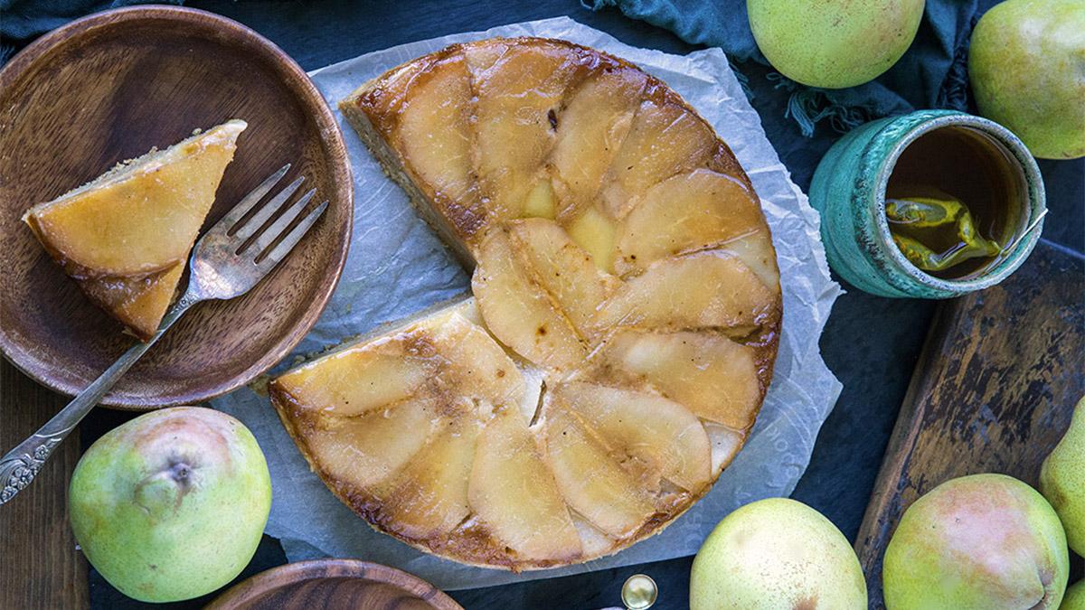 vegan pear dessert recipe paleo cake resized