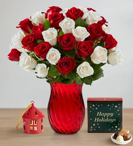 gifts for her peppermint rose bouquet