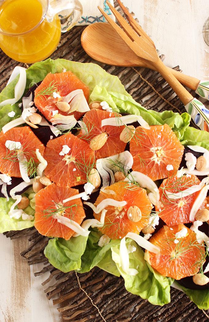 Fennel Salad with Cara Cara Oranges and Beets