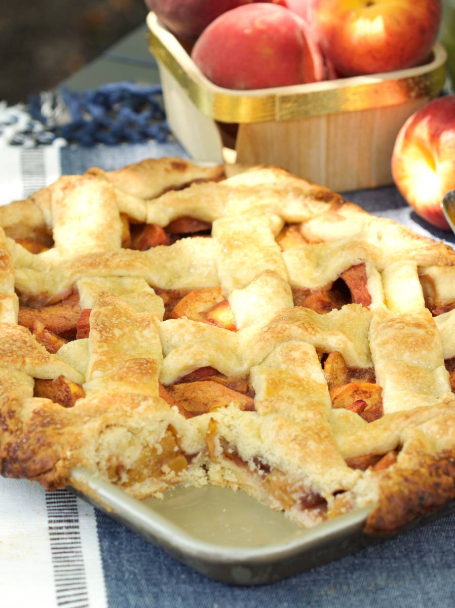 Peach Slab Pie