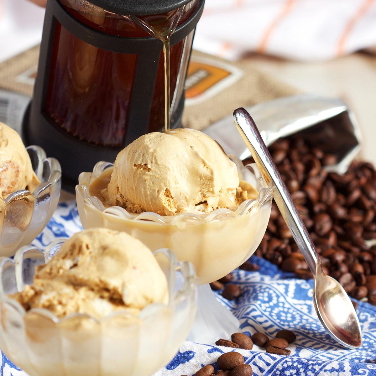 Pumpkin Affogato with Harry & David coffee