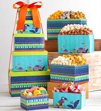 Tropical Vibes  box Gift Tower