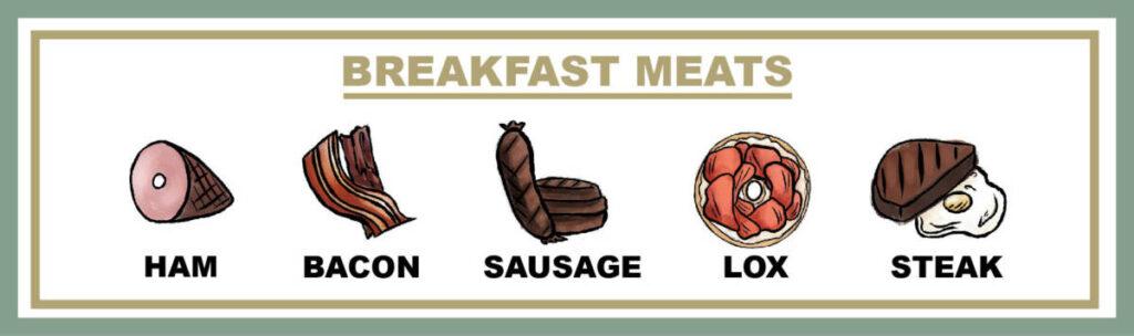 Breakfast meat illustration