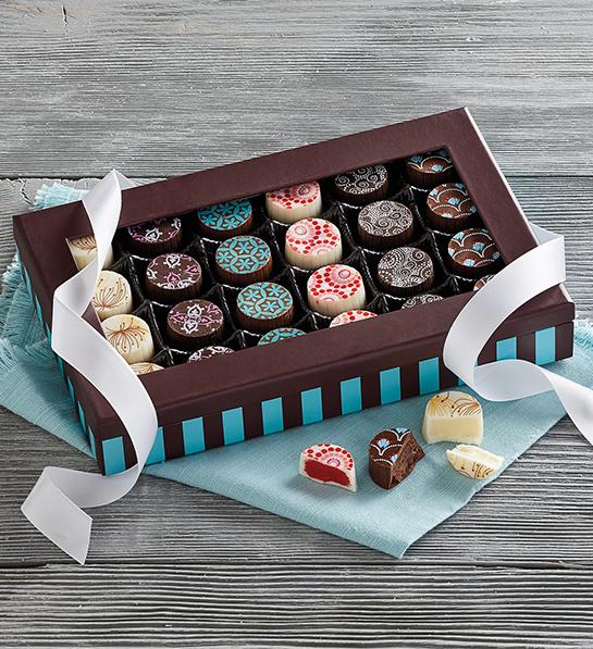 Feel better gifts with a box of artisan truffles.
