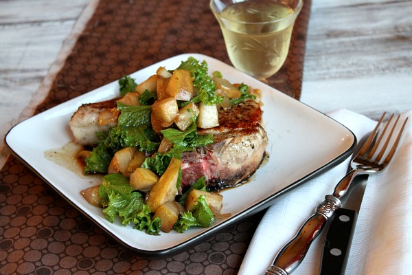 Pan Seared Pork Chops with Pear Mostarda Recipe