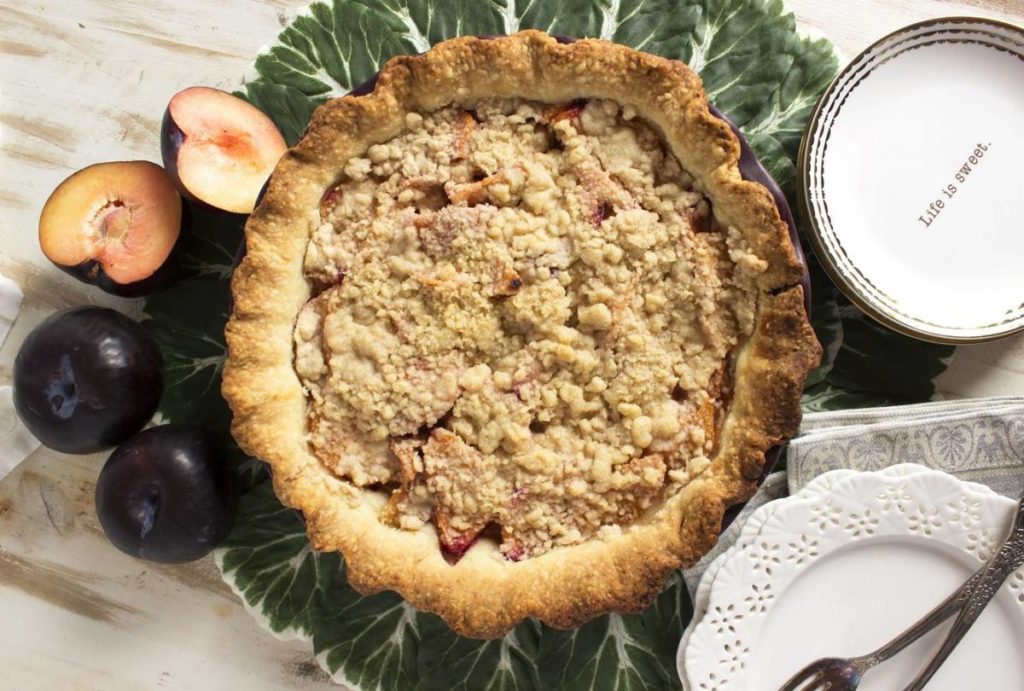 Easy Plum Recipe Plum Streusel Pie The Table by Harry & David