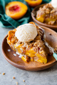 Peach Desserts Crumble Pie Recipe