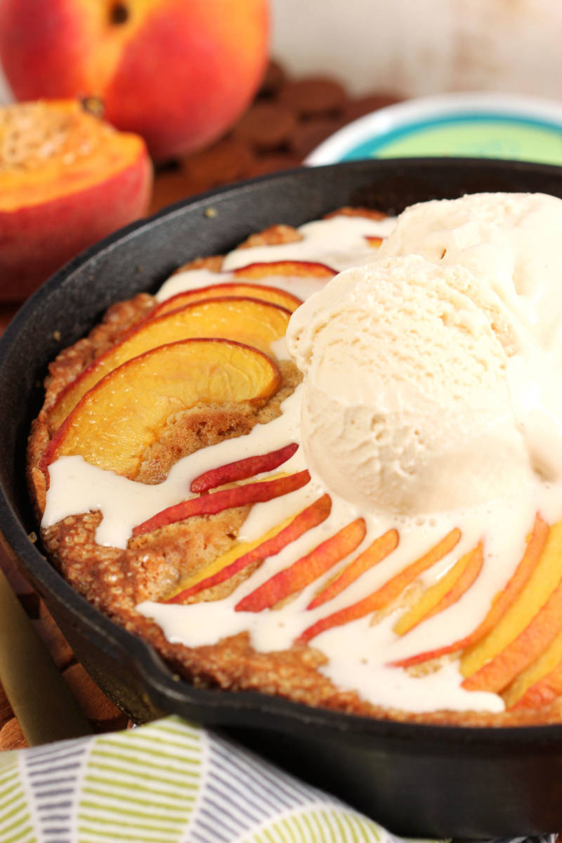 Peach Cake Skillet Recipe