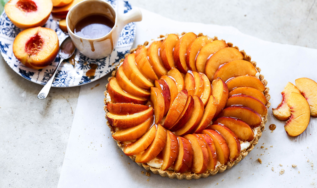 No Bake Peach Tart Recipe