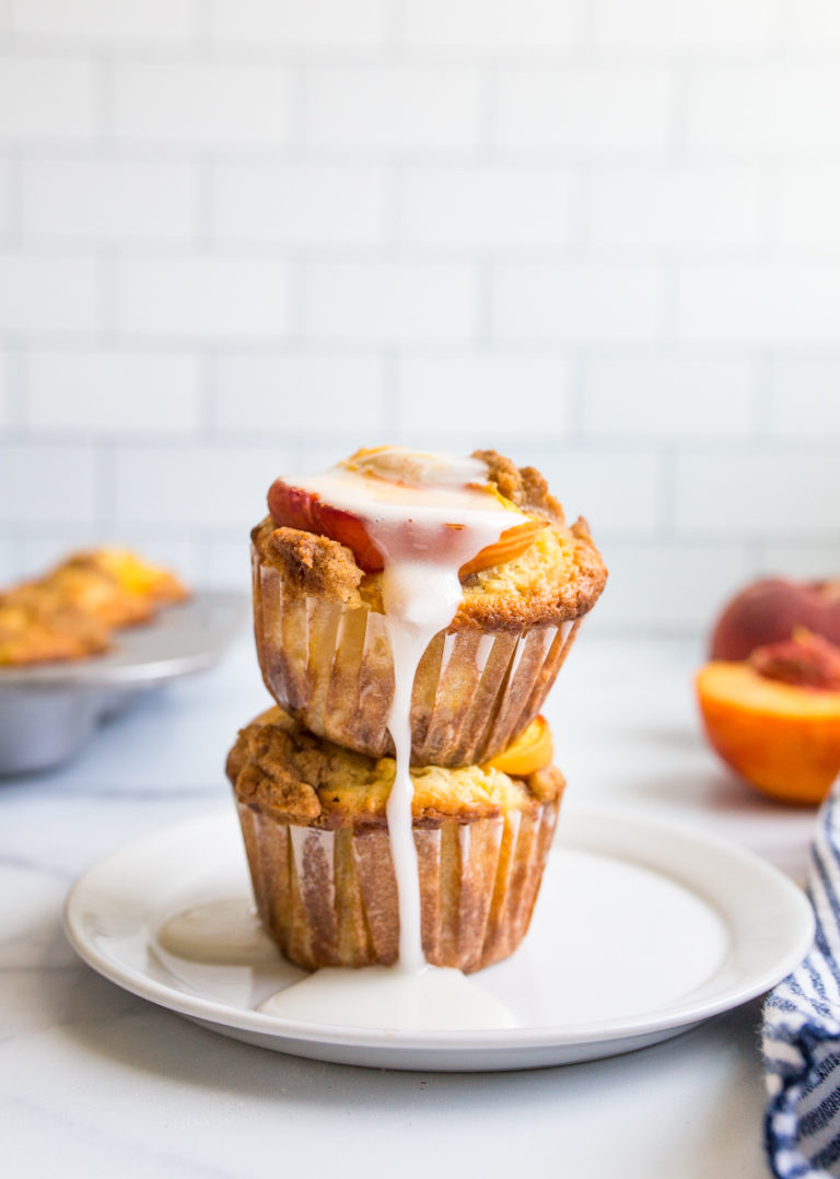 Peach Muffins with Streusel Crumble The Table by Harry & David