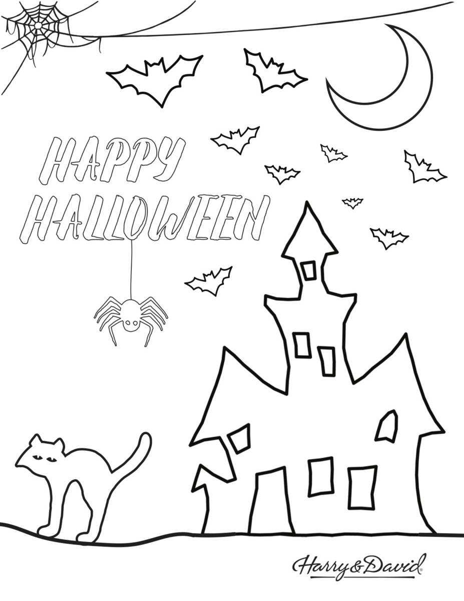 Printable Halloween Coloring Sheets | The Table by Harry & David