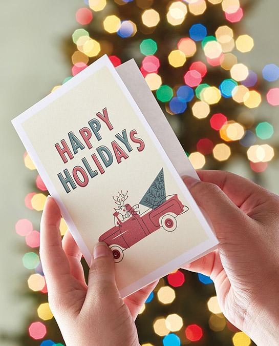 happy holidays greeting cards