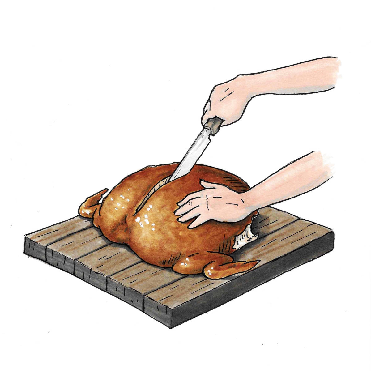 How To Carve A Turkey An Illustrated Guide The Table By Harry David   How To Carve A Turkey Breast 