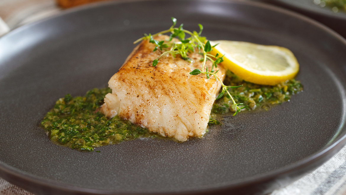 Chilean Sea Bass with Caper Relish The Table by Harry & David