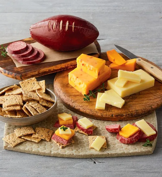 Sweetest Day gifts with a meat and cheese selection