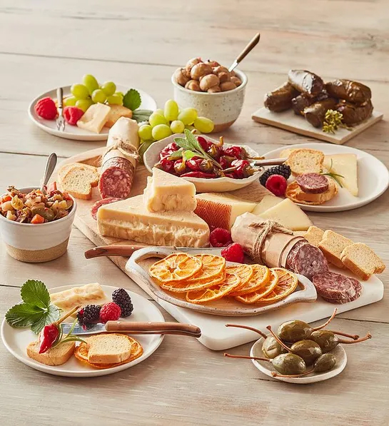 Best gifts with a spread of tapas dishes on a table