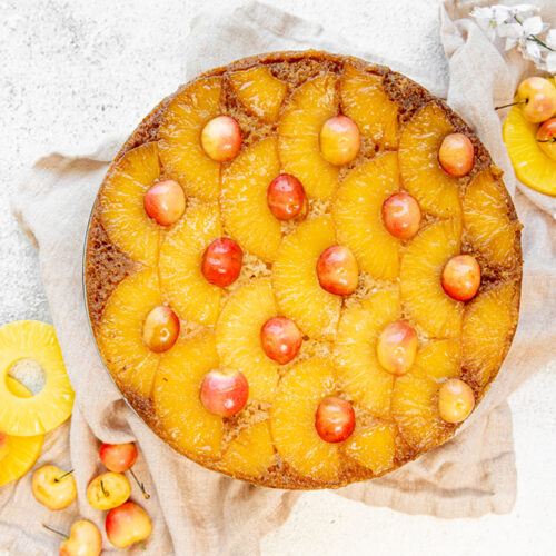 Pineapple Upside Down Cake (from Scratch!)