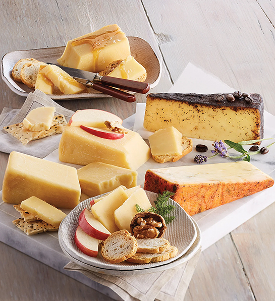 Beehive company cheese gifts on a platter