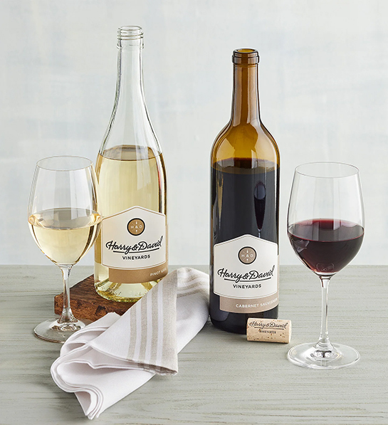 Gifts for the home cook with two bottles of wine